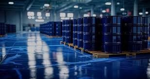 Sodium silicate drums ready for shipment